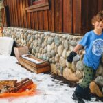 Bonus chore for kids: hauling firewood